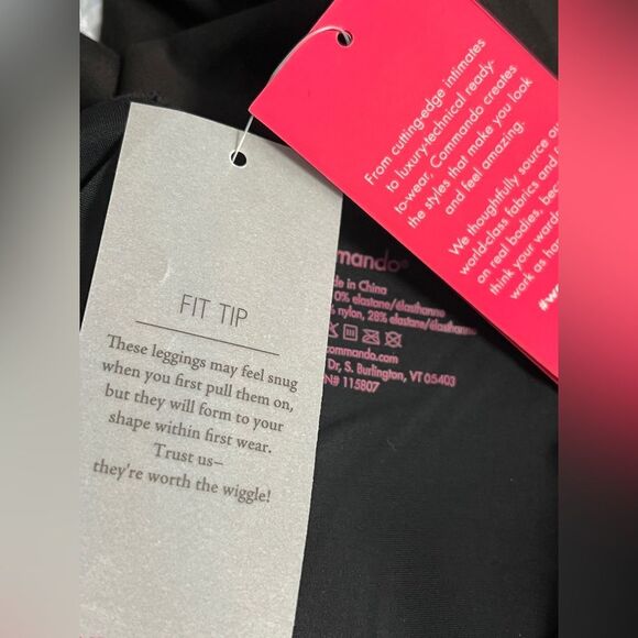 NWT COMMANDO High Waist Black Faux Suede Leggings Pants Sz Small - Picture 6 of 10